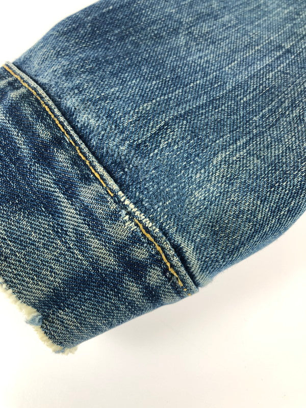 【現状渡し品】【メンズ】 Wrangler ラングラー 60’s INDIGO 24MJ DENIM JACKET 縦ベルタグ 60年代 インディゴ 24MJ デニム ジャケット アウター 146-250927-rt-12-tag サイズ：46 カラー：ライトインディゴ 万代Net店