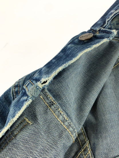 【現状渡し品】【メンズ】 Wrangler ラングラー 60’s INDIGO 24MJ DENIM JACKET 縦ベルタグ 60年代 インディゴ 24MJ デニム ジャケット アウター 146-250927-rt-12-tag サイズ：46 カラー：ライトインディゴ 万代Net店