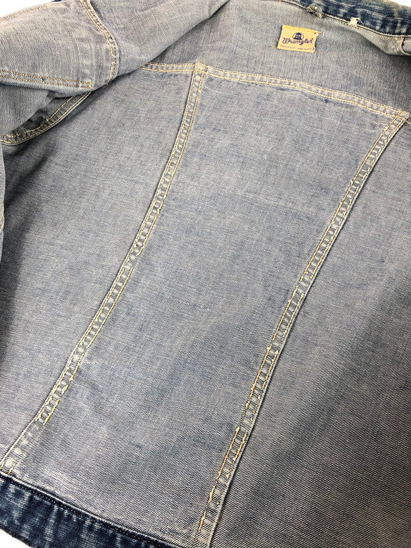 【現状渡し品】【メンズ】 Wrangler ラングラー 60’s INDIGO 24MJ DENIM JACKET 縦ベルタグ 60年代 インディゴ 24MJ デニム ジャケット アウター 146-250927-rt-12-tag サイズ：46 カラー：ライトインディゴ 万代Net店