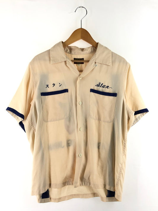 【中古品】【メンズ】 Buzz Rickson's バズリクソンズ RAYON SHIRT BR35702 レーヨンシャツ 開襟シャツ 半袖シャツ トップス 145-250930-rt-15-tag サイズ：15-15 1/2 カラー：クリーム 万代Net店