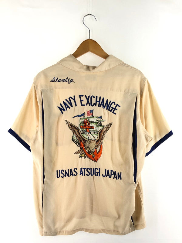 【中古品】【メンズ】 Buzz Rickson's バズリクソンズ RAYON SHIRT BR35702 レーヨンシャツ 開襟シャツ 半袖シャツ トップス 145-250930-rt-15-tag サイズ：15-15 1/2 カラー：クリーム 万代Net店