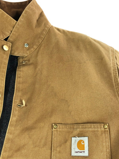 【中古品】【メンズ】 Carhartt カーハート 00's DUCK CHORE COAT C01BRN 2000年代 ダックチョアコート アウター 146-250930-rt-08-tag サイズ：46 カラー：ベージュ 万代Net店