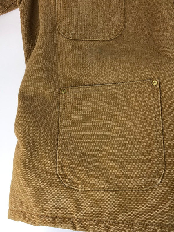 【中古品】【メンズ】 Carhartt カーハート 00's DUCK CHORE COAT C01BRN 2000年代 ダックチョアコート アウター 146-250930-rt-08-tag サイズ：46 カラー：ベージュ 万代Net店