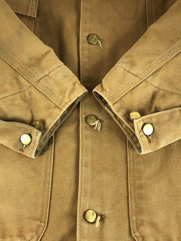 【中古品】【メンズ】 Carhartt カーハート 00's DUCK CHORE COAT C01BRN 2000年代 ダックチョアコート アウター 146-250930-rt-08-tag サイズ：46 カラー：ベージュ 万代Net店