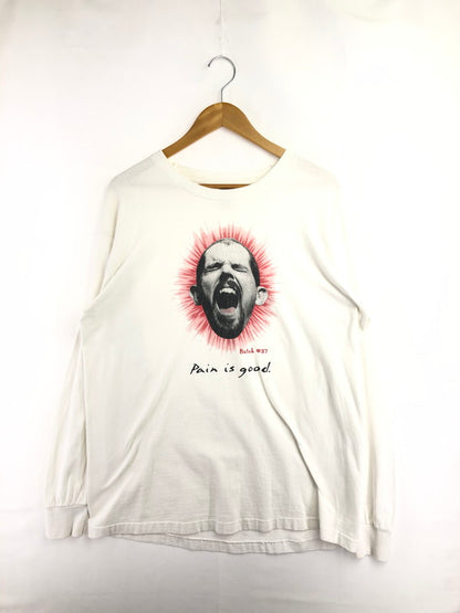 【中古品】【メンズ】 FRUIT OF THE LOOM フルーツ オブ ザ ルーム HEAVY 90'S BATCH #37 PAIN IS GOOD. HOT SAUCE L/S TEE 90年代 ヘビー バッチ ロングスリーブ Tシャツ 146-260516-rt-09-tagh サイズ：XL カラー：ホワイト 万代Net店