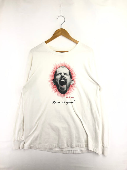 【中古品】【メンズ】 FRUIT OF THE LOOM フルーツ オブ ザ ルーム HEAVY 90'S BATCH #37 PAIN IS GOOD. HOT SAUCE L/S TEE 90年代 ヘビー バッチ ロングスリーブ Tシャツ 146-260516-rt-09-tagh サイズ：XL カラー：ホワイト 万代Net店