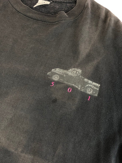 【現状渡し品】【メンズ】 Levi's リーバイス 80's USA製 501 STREET S/S TEE 80年代 アメリカ製 501 ショートスリーブ Tシャツ 半袖Tシャツ トップス ヴィンテージ 146-250930-rt-13-tag サイズ：L カラー：チャコールグレー 万代Net店