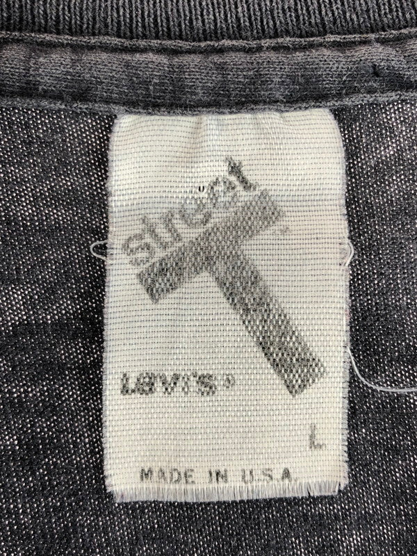 【現状渡し品】【メンズ】 Levi's リーバイス 80's USA製 501 STREET S/S TEE 80年代 アメリカ製 501 ショートスリーブ Tシャツ 半袖Tシャツ トップス ヴィンテージ 146-250930-rt-13-tag サイズ：L カラー：チャコールグレー 万代Net店