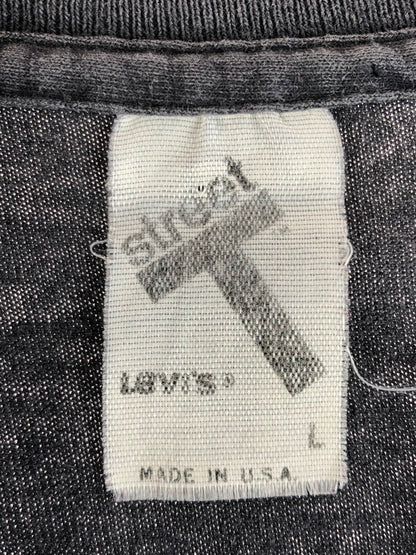 【現状渡し品】【メンズ】 Levi's リーバイス 80's USA製 501 STREET S/S TEE 80年代 アメリカ製 501 ショートスリーブ Tシャツ 半袖Tシャツ トップス ヴィンテージ 146-250930-rt-13-tag サイズ：L カラー：チャコールグレー 万代Net店