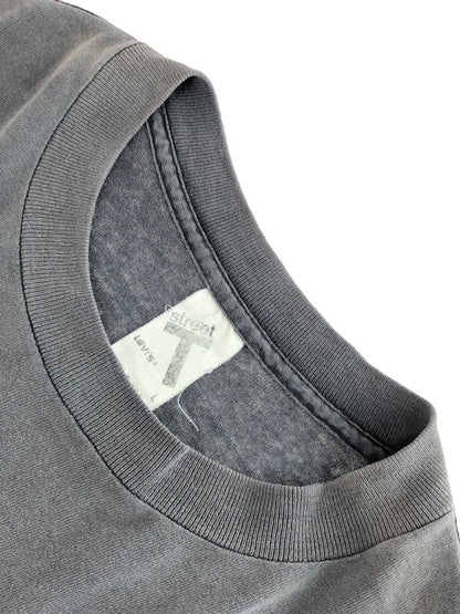 【現状渡し品】【メンズ】 Levi's リーバイス 80's USA製 501 STREET S/S TEE 80年代 アメリカ製 501 ショートスリーブ Tシャツ 半袖Tシャツ トップス ヴィンテージ 146-250930-rt-13-tag サイズ：L カラー：チャコールグレー 万代Net店