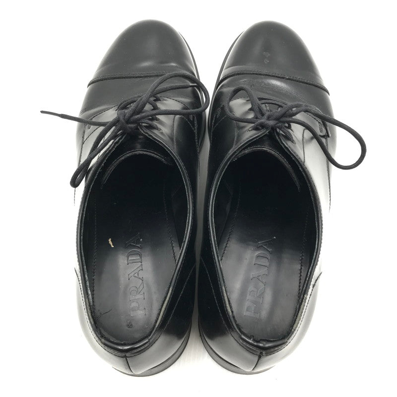 【中古品】【メンズ】 PRADA プラダ STRAIGHT TIP SHOES DNC108 ストレートチップシューズ ドレスシューズ 靴 164-251007-na-16-tag サイズ：7 カラー：ブラック 万代Net店