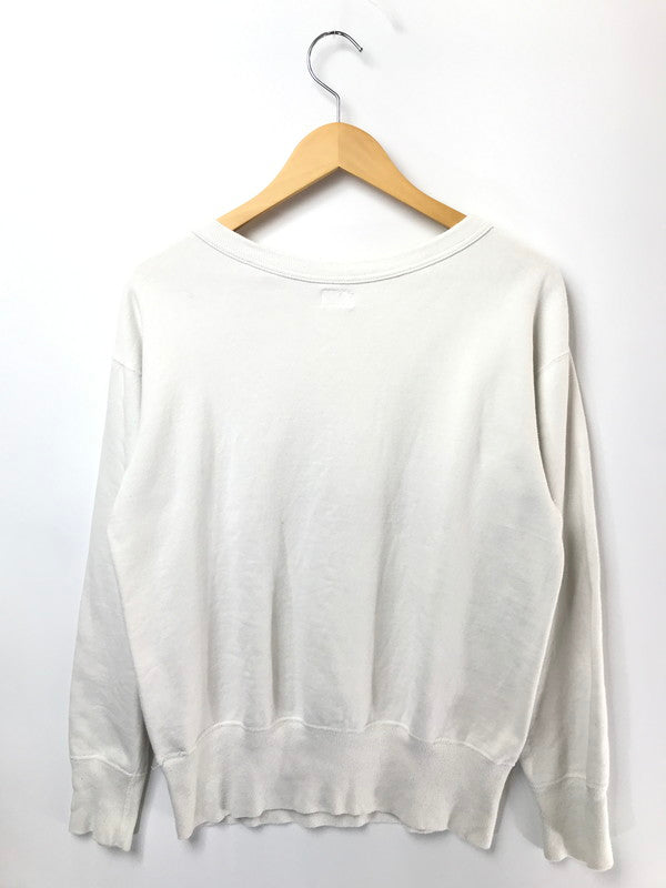 【中古品】【メンズ】 DUBBLE WORKS ダブルワークス WAREHOUSE ウエアハウス U.S.NAVY PRINT CREWNECK SWEATSHIRT アメリカ海軍 クルーネック スウェット シャツ 145-260503-rt-04-tag サイズ：M カラー：ホワイト 万代Net店