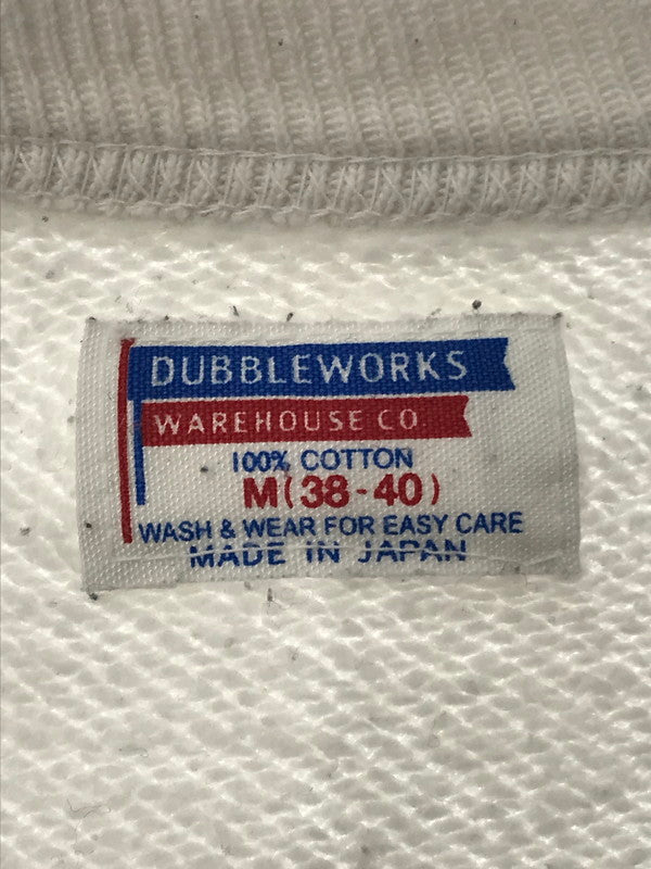 【中古品】【メンズ】 DUBBLE WORKS ダブルワークス WAREHOUSE ウエアハウス U.S.NAVY PRINT CREWNECK SWEATSHIRT アメリカ海軍 クルーネック スウェット シャツ 145-260503-rt-04-tag サイズ：M カラー：ホワイト 万代Net店