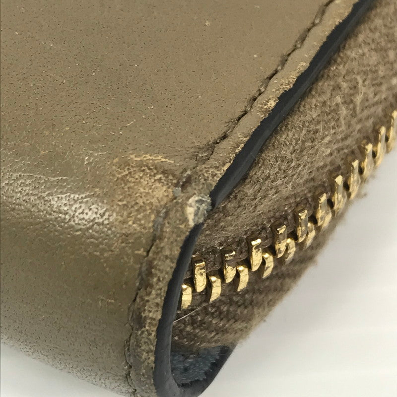 【中古品】【レディース】 NIMFAIR ROUND ZIP LONG WALLET 453158 493075 ニムフェア ラウンドジップ ロングウォレット 財布 181-251008-rt-05-tag カラー：ベージュ 万代Net店