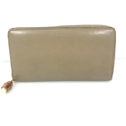 【中古品】【レディース】 NIMFAIR ROUND ZIP LONG WALLET 453158 493075 ニムフェア ラウンドジップ ロングウォレット 財布 181-251008-rt-05-tag カラー：ベージュ 万代Net店
