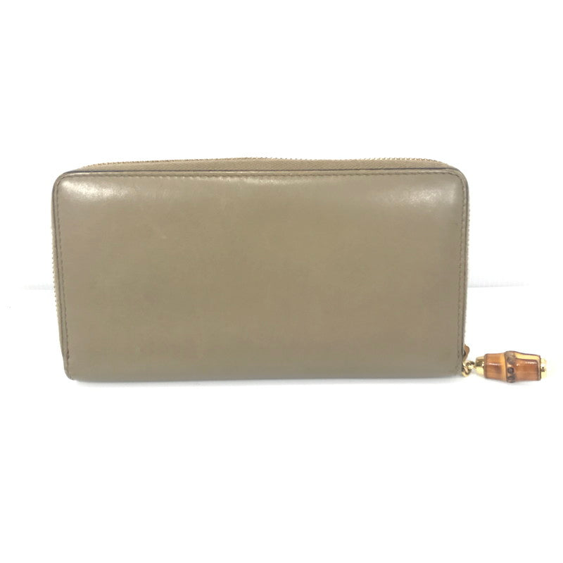 【中古品】【レディース】 NIMFAIR ROUND ZIP LONG WALLET 453158 493075 ニムフェア ラウンドジップ ロングウォレット 財布 181-251008-rt-05-tag カラー：ベージュ 万代Net店