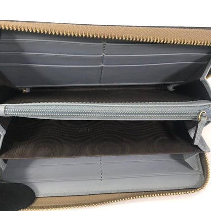 【中古品】【レディース】 NIMFAIR ROUND ZIP LONG WALLET 453158 493075 ニムフェア ラウンドジップ ロングウォレット 財布 181-251008-rt-05-tag カラー：ベージュ 万代Net店