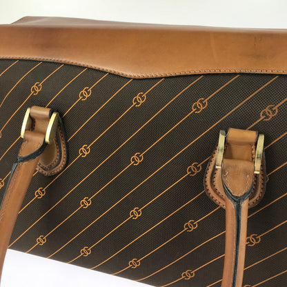 【現状渡し品】【メンズ】 OLD GUCCI オールド グッチ 70'S BOSTON BAG 70年代 ボストンバッグ 流れ星柄 GG 裏地ディアマンテ カバン 180-251122-na-05-tag カラー：ブラウン 万代Net店