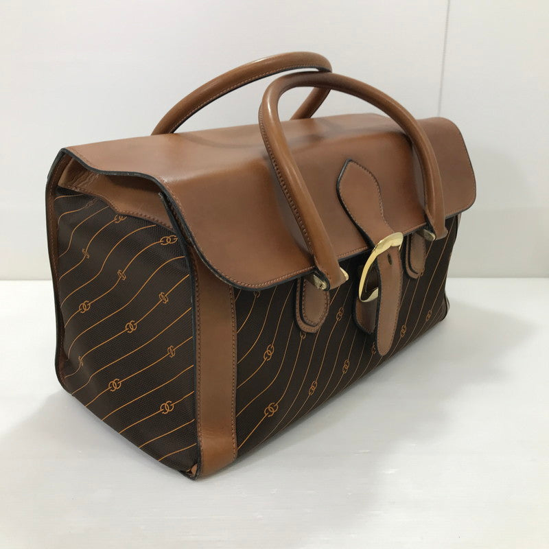 【現状渡し品】【メンズ】 OLD GUCCI オールド グッチ 70'S BOSTON BAG 70年代 ボストンバッグ 流れ星柄 GG 裏地ディアマンテ カバン 180-251122-na-05-tag カラー：ブラウン 万代Net店