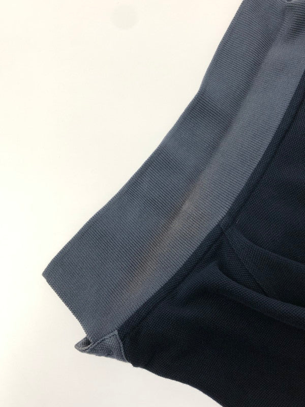 【現状渡し品】【メンズ】 PRADA SPORT プラダ スポーツ HALF ZIP COTTON POLO SHIRT 0000ET-C2196-00009 ハーフ ジップ コットン ポロシャツ トップス 141-260605-rt-02-tagh サイズ：M カラー：ネイビー 万代Net店