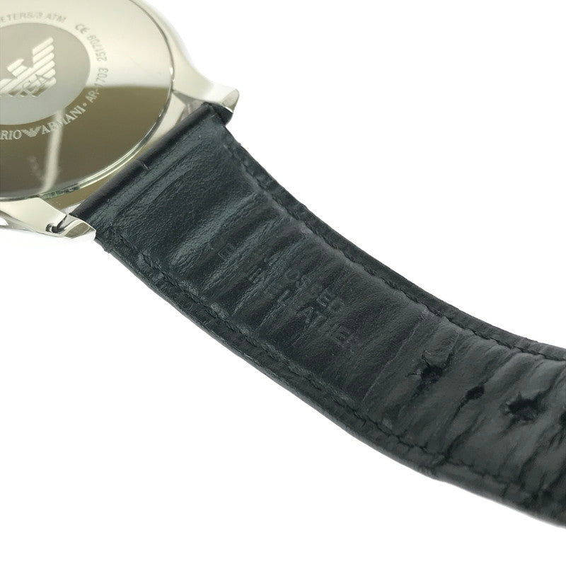 【中古品】【メンズ】 スモールセコンド AR-1703 クォーツ 腕時計 198-251130-na-08-tag カラー：ブラック/シルバー 万代Net店