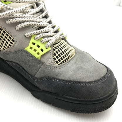 【中古品】【メンズ】 NIKE ナイキ AIR JORDAN 4 RETRO LE NEON CT5342-007 エアジョーダン4 レトロ LE ネオン スニーカー 靴 160-251002-rt-05-tag サイズ：28.5cm US 10.5 カラー：COOL GREY/VOLT-WOLF GREY 万代Net店