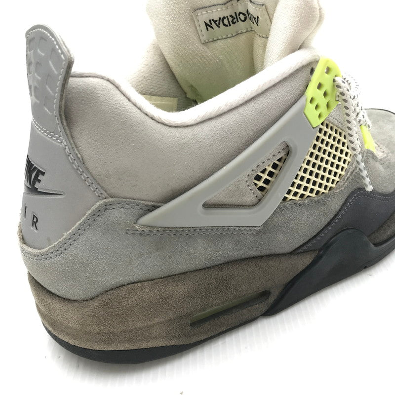 【中古品】【メンズ】 NIKE ナイキ AIR JORDAN 4 RETRO LE NEON CT5342-007 エアジョーダン4 レトロ LE ネオン スニーカー 靴 160-251002-rt-05-tag サイズ：28.5cm US 10.5 カラー：COOL GREY/VOLT-WOLF GREY 万代Net店