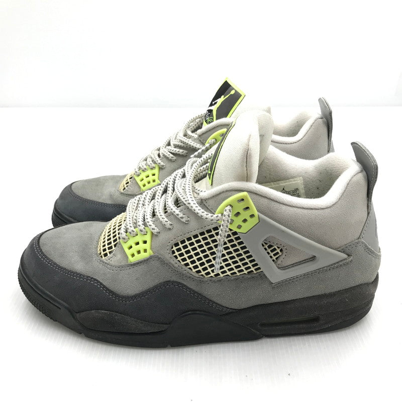 【中古品】【メンズ】 NIKE ナイキ AIR JORDAN 4 RETRO LE NEON CT5342-007 エアジョーダン4 レトロ LE ネオン スニーカー 靴 160-251002-rt-05-tag サイズ：28.5cm US 10.5 カラー：COOL GREY/VOLT-WOLF GREY 万代Net店