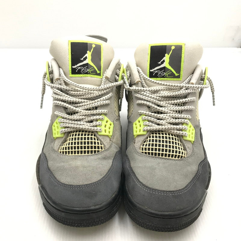 【中古品】【メンズ】 NIKE ナイキ AIR JORDAN 4 RETRO LE NEON CT5342-007 エアジョーダン4 レトロ LE ネオン スニーカー 靴 160-251002-rt-05-tag サイズ：28.5cm US 10.5 カラー：COOL GREY/VOLT-WOLF GREY 万代Net店