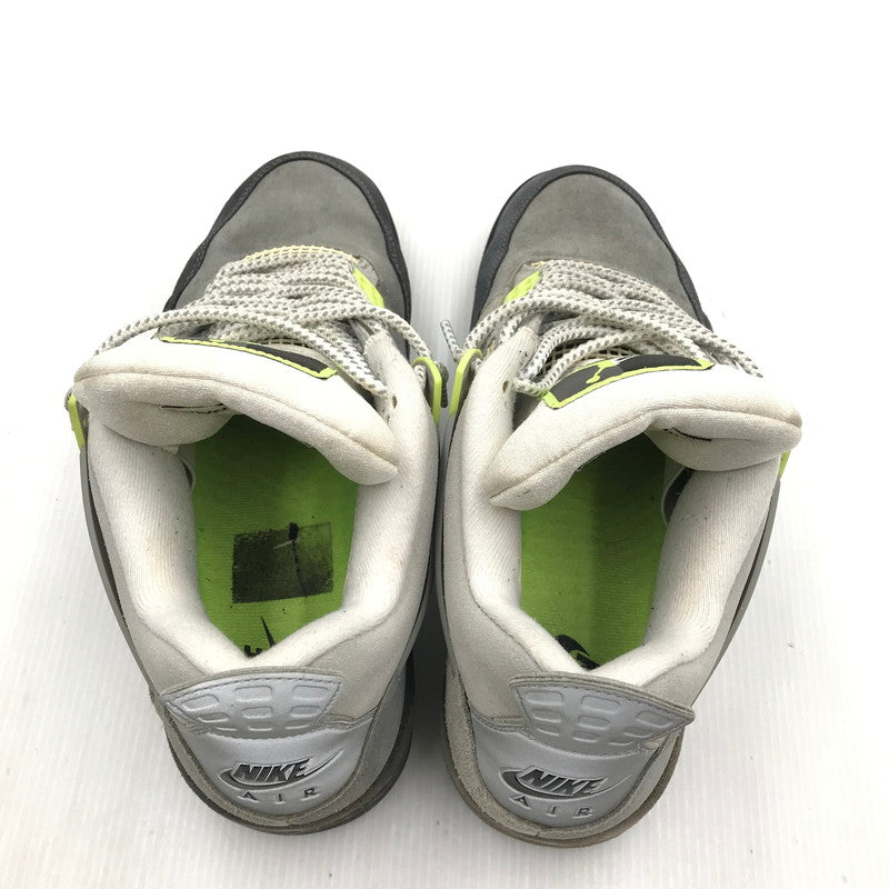 【中古品】【メンズ】 NIKE ナイキ AIR JORDAN 4 RETRO LE NEON CT5342-007 エアジョーダン4 レトロ LE ネオン スニーカー 靴 160-251002-rt-05-tag サイズ：28.5cm US 10.5 カラー：COOL GREY/VOLT-WOLF GREY 万代Net店