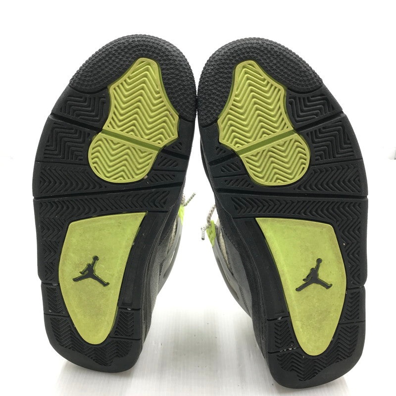 【中古品】【メンズ】 NIKE ナイキ AIR JORDAN 4 RETRO LE NEON CT5342-007 エアジョーダン4 レトロ LE ネオン スニーカー 靴 160-251002-rt-05-tag サイズ：28.5cm US 10.5 カラー：COOL GREY/VOLT-WOLF GREY 万代Net店