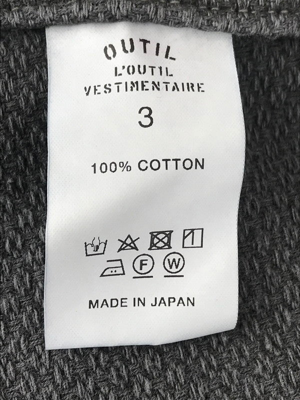 【中古品】【メンズ】 OUTIL ウティ MANTEAU PUPILLIN 21AW-OV-T003-CHARCOAL マントゥピュピラン アウター 140-251005-na-03-tag サイズ：3 カラー：チャコール 万代Net店