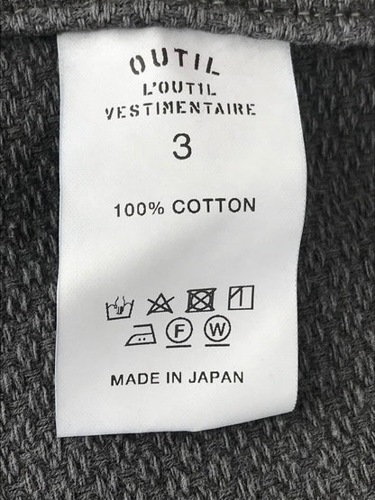 【中古品】【メンズ】 OUTIL ウティ MANTEAU PUPILLIN 21AW-OV-T003-CHARCOAL マントゥピュピラン アウター 140-251005-na-03-tag サイズ：3 カラー：チャコール 万代Net店