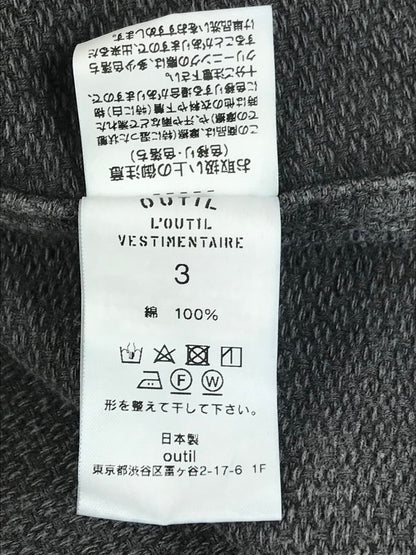 【中古品】【メンズ】 OUTIL ウティ MANTEAU PUPILLIN 21AW-OV-T003-CHARCOAL マントゥピュピラン アウター 140-251005-na-03-tag サイズ：3 カラー：チャコール 万代Net店