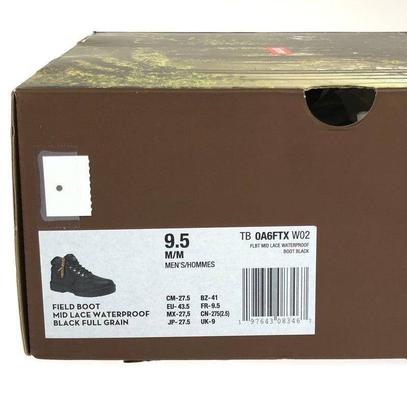 【中古品】【メンズ】 Supreme シュプリーム × TIMBERLAND ティンバーランド TB0A6FTXW02 24AW FIELD BOOT LACE WATERPROOF GORE-TEX フィールド ブーツ 靴 149-251019-na-06-tag サイズ：27cm US 9.5 カラー：ブラック 万代Net店