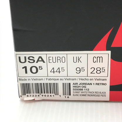 【中古品】【メンズ】 NIKE ナイキ AIR JORDAN 1 RETRO HIGH TRACK RED 555088-112 エアジョーダン1 ハイ トラック レッド スニーカー 靴 160-250928-rt-02-tag サイズ：28.5cm US 10.5 カラー：SUMMIT WHITE/TRACK RED 万代Net店