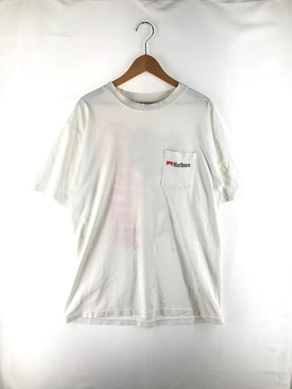 【現状渡し品】【メンズ】 NATIONAL MILLS ナショナルミルズ MARLBORO POCKET TEE マルボロ ポケット Tシャツ 半袖Tシャツ 141-251004-na-01-tag サイズ：XL カラー：ホワイト 万代Net店