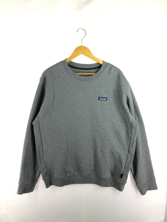 【中古品】【メンズ】 patagonia パタゴニア P-6 LABEL UPRISAL CREW SWEATSHIRT 39627 ラベル アップライザル クルー スウェットシャツ トレーナー 144-251118-na-01-tag サイズ：L カラー：グレー 万代Net店
