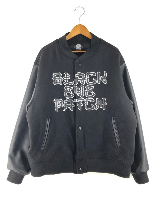 【中古品】【メンズ】 BLACKEYEPATCH ブラックアイパッチ KANJI LOGO HWC LABEL VARSITYJACKET 漢字ロゴ HWCラベル バーシティジャケット 142-251009-rt-19-tag サイズ：XL カラー：ブラック 万代Net店