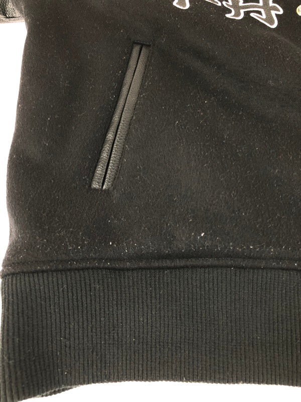 【中古品】【メンズ】 BLACKEYEPATCH ブラックアイパッチ KANJI LOGO HWC LABEL VARSITYJACKET 漢字ロゴ HWCラベル バーシティジャケット 142-251009-rt-19-tag サイズ：XL カラー：ブラック 万代Net店