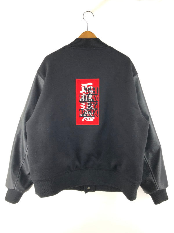 【中古品】【メンズ】 BLACKEYEPATCH ブラックアイパッチ KANJI LOGO HWC LABEL VARSITYJACKET 漢字ロゴ HWCラベル バーシティジャケット 142-251009-rt-19-tag サイズ：XL カラー：ブラック 万代Net店