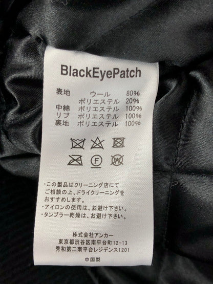 【中古品】【メンズ】 BLACKEYEPATCH ブラックアイパッチ KANJI LOGO HWC LABEL VARSITYJACKET 漢字ロゴ HWCラベル バーシティジャケット 142-251009-rt-19-tag サイズ：XL カラー：ブラック 万代Net店