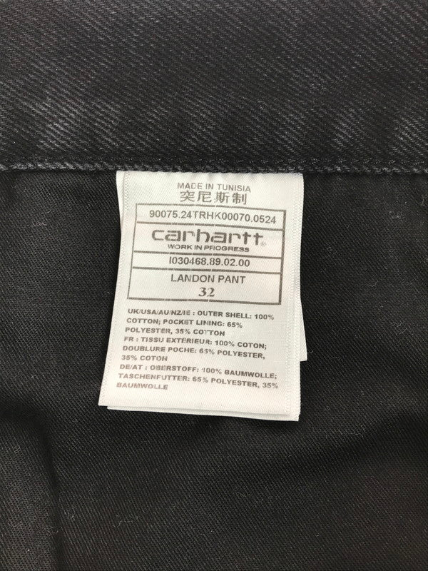 【中古美品】【メンズ】 CARHARTT WIP カーハート ワークインプログレス LANDON PANT I030468 ランドン パンツ ボトムス 153-251012-na-07-tag サイズ：W32 カラー：ブラック 万代Net店
