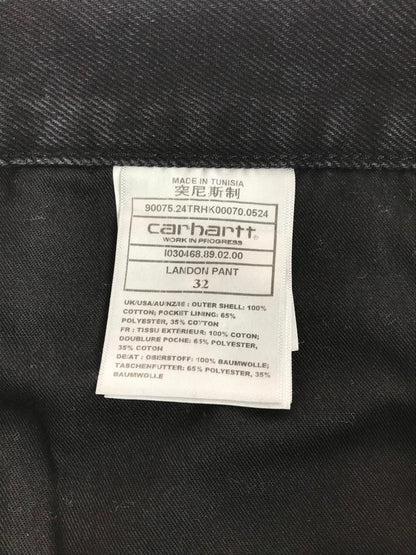 【中古美品】【メンズ】 CARHARTT WIP カーハート ワークインプログレス LANDON PANT I030468 ランドン パンツ ボトムス 153-251012-na-07-tag サイズ：W32 カラー：ブラック 万代Net店