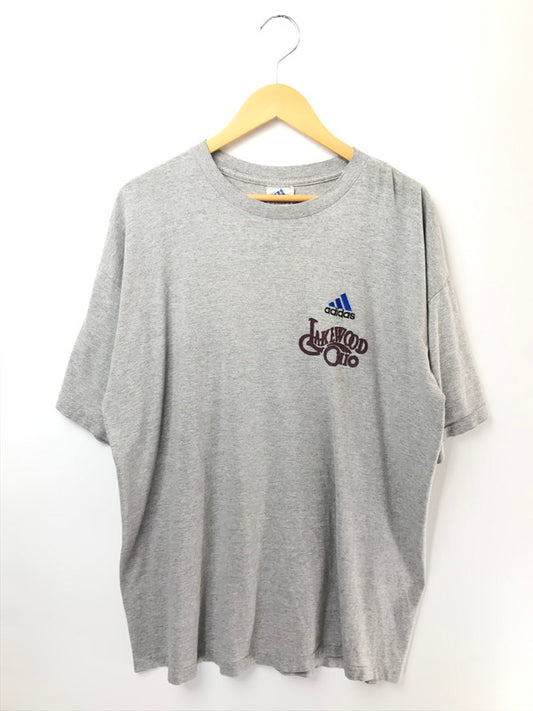【中古品】【メンズ】 ADIDAS アディダス S/S LAKEWOOD TEE プリント Tシャツ 万国旗タグ USA製 146-260506-na-17-tag サイズ：XL カラー：グレー 万代Net店