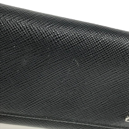 【中古品】【メンズ】 PRADA プラダ SAFFIANO LEATHER KEY CASE 2PG222 サフィーノ レザー トライアングル ロゴメタル キーケース 服飾雑貨 181-251007-na-08-tag カラー：ブラック 万代Net店