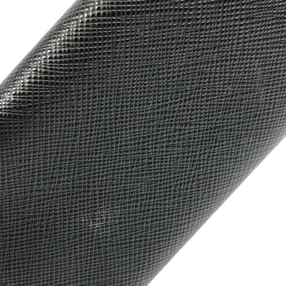 【中古品】【メンズ】 PRADA プラダ SAFFIANO LEATHER KEY CASE 2PG222 サフィーノ レザー トライアングル ロゴメタル キーケース 服飾雑貨 181-251007-na-08-tag カラー：ブラック 万代Net店