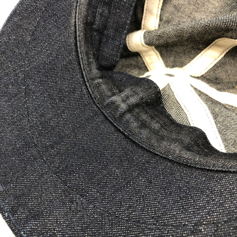 【中古品】【メンズ】 SUGAR CANE シュガーケーン BLACK DENIM APPLE JACK CAP NEWSBOY SC02705 ブラック デニム アップル ジャック キャップ 帽子 185-260912-rt-07-tagh サイズ：7.25 カラー：インディゴ 万代Net店