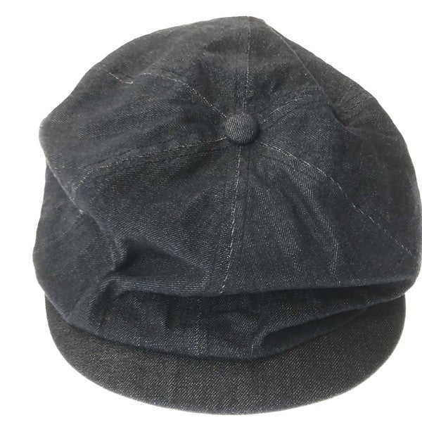 【中古品】【メンズ】 SUGAR CANE シュガーケーン BLACK DENIM APPLE JACK CAP NEWSBOY SC02705 ブラック デニム アップル ジャック キャップ 帽子 185-260912-rt-07-tagh サイズ：7.25 カラー：インディゴ 万代Net店