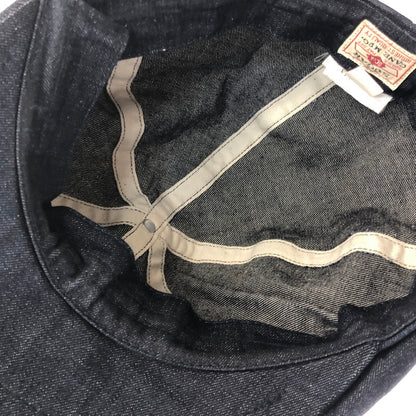 【中古品】【メンズ】 SUGAR CANE シュガーケーン BLACK DENIM APPLE JACK CAP NEWSBOY SC02705 ブラック デニム アップル ジャック キャップ 帽子 185-260912-rt-07-tagh サイズ：7.25 カラー：インディゴ 万代Net店